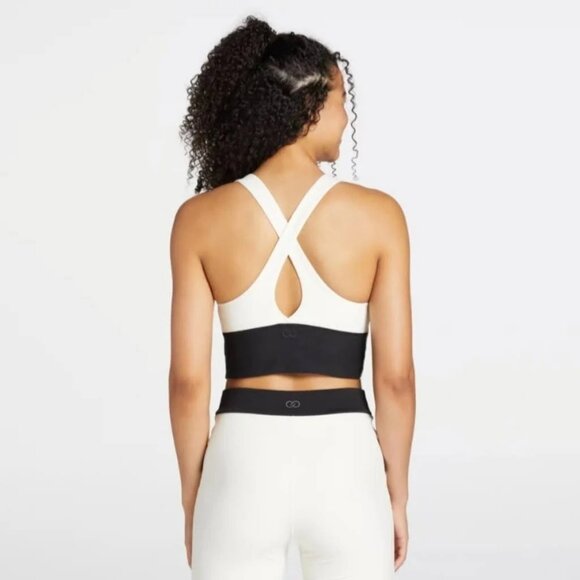 NWT Calia Essentials Activewear High Rise Capri & Cross Front Bra Set Size Large - Picture 3 of 4